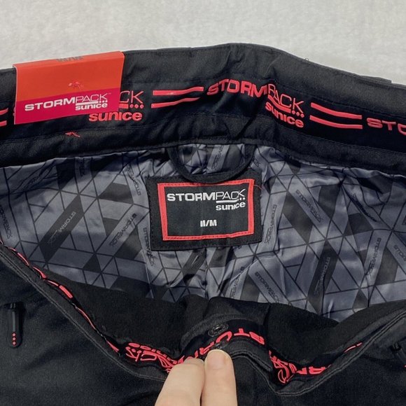 NEW SunIce Stormpack Women's Size Medium Black Snow Ski Pants with Boot Gaiters - Picture 8 of 15
